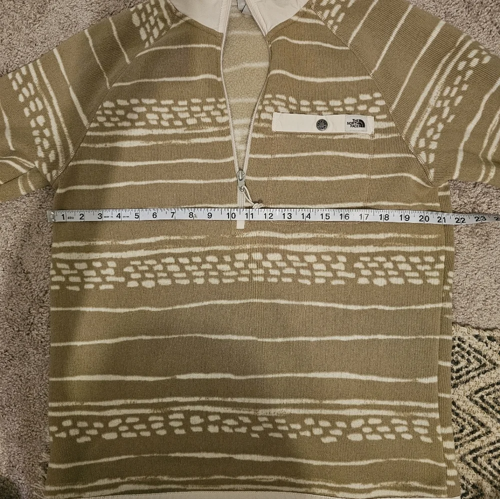 The North Face Mens Gordon Geometric Print 1/4 Zip Fleece Sweatshirt Size M - Picture 7 of 7